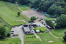 View of the clubhouse and first tee at Atherstone Golf Club.